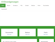 Tablet Screenshot of kvstrandgenoegen.nl